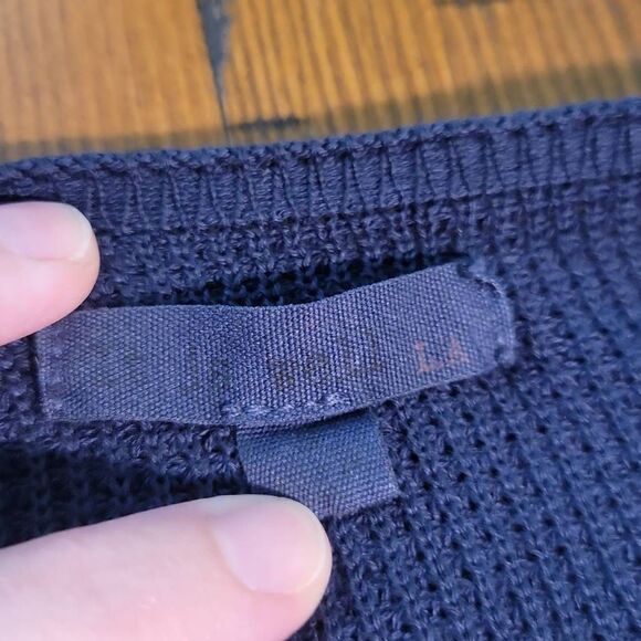 It Is Well Waffle Knit Scoop V-Neck Long Sleeve Oversized Shirt - Picture 6 of 6